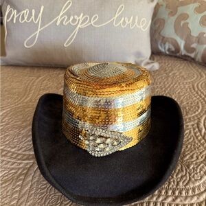 ✨ Stunning Vintage Jack McConnell Mid-20th Century Sequin Hat ✨